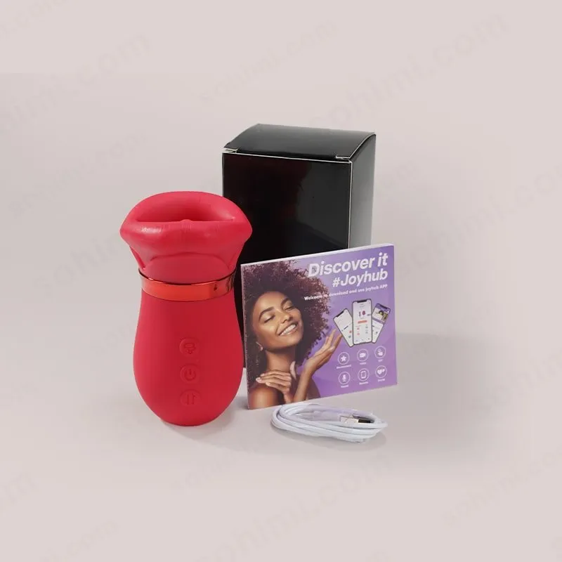 LIPS| Kiss App Control Tongue Licking Multi Stimulations Mouth Vibrator