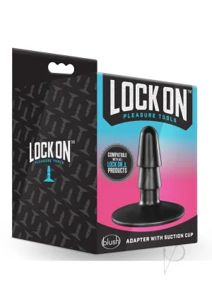 Lock On Adapter W/suction Cup Black