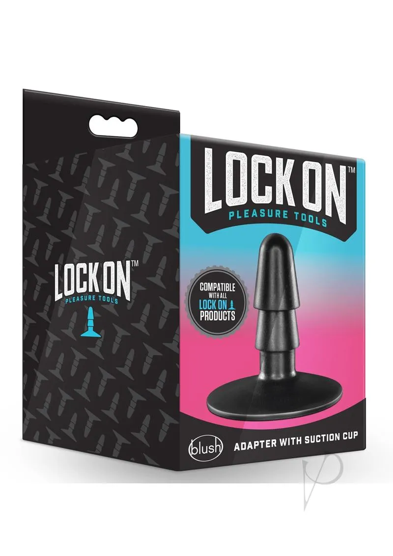 Lock On Adapter W/suction Cup Black