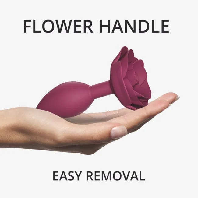 Love to Love Open Roses Medium Silicone Butt Plug