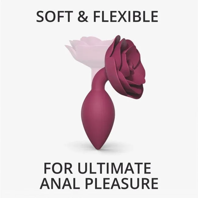 Love to Love Open Roses Medium Silicone Butt Plug