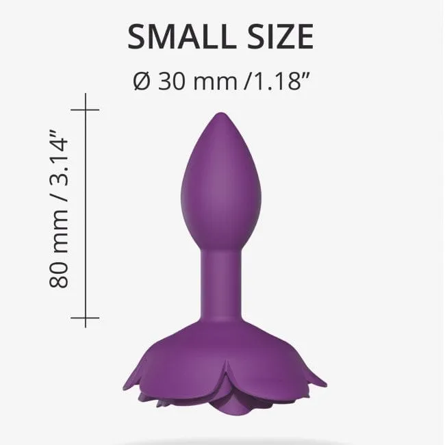 Love to Love Open Roses Small Silicone Butt Plug