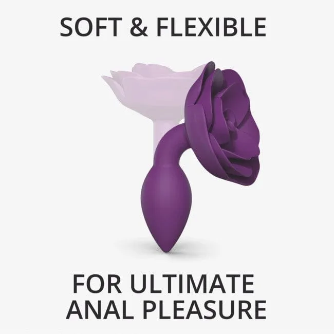 Love to Love Open Roses Small Silicone Butt Plug