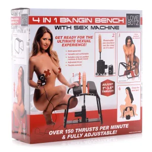 LoveBotz 4 In 1 Bangin Bench With Sex Machine
