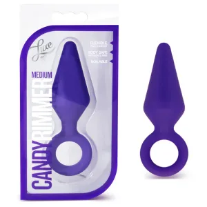 Luxe Candy Rimmer Medium Silicone Anal Plug Purple
