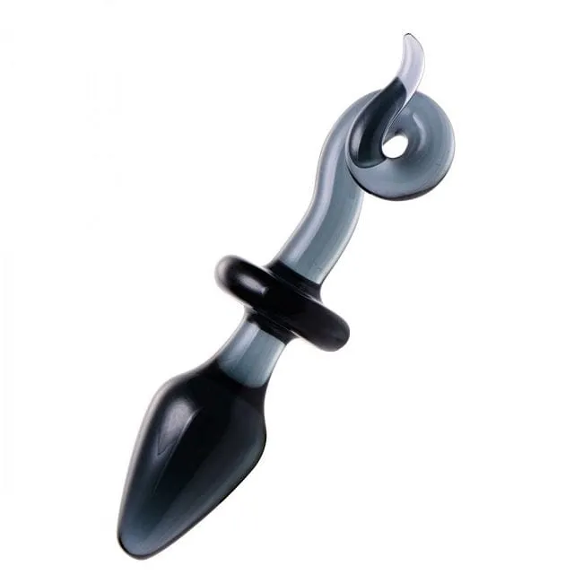 Master Series Swine Pig Tail Glass Anal Plug
