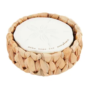 Mudpie Sand Dollar Coaster Set