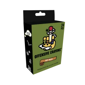 Offensive Crayons 24pk Pot Edition by Wood Rocket