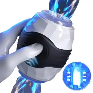 One Button Explosion Mode X High-Speed Piston Rotation Masturbator