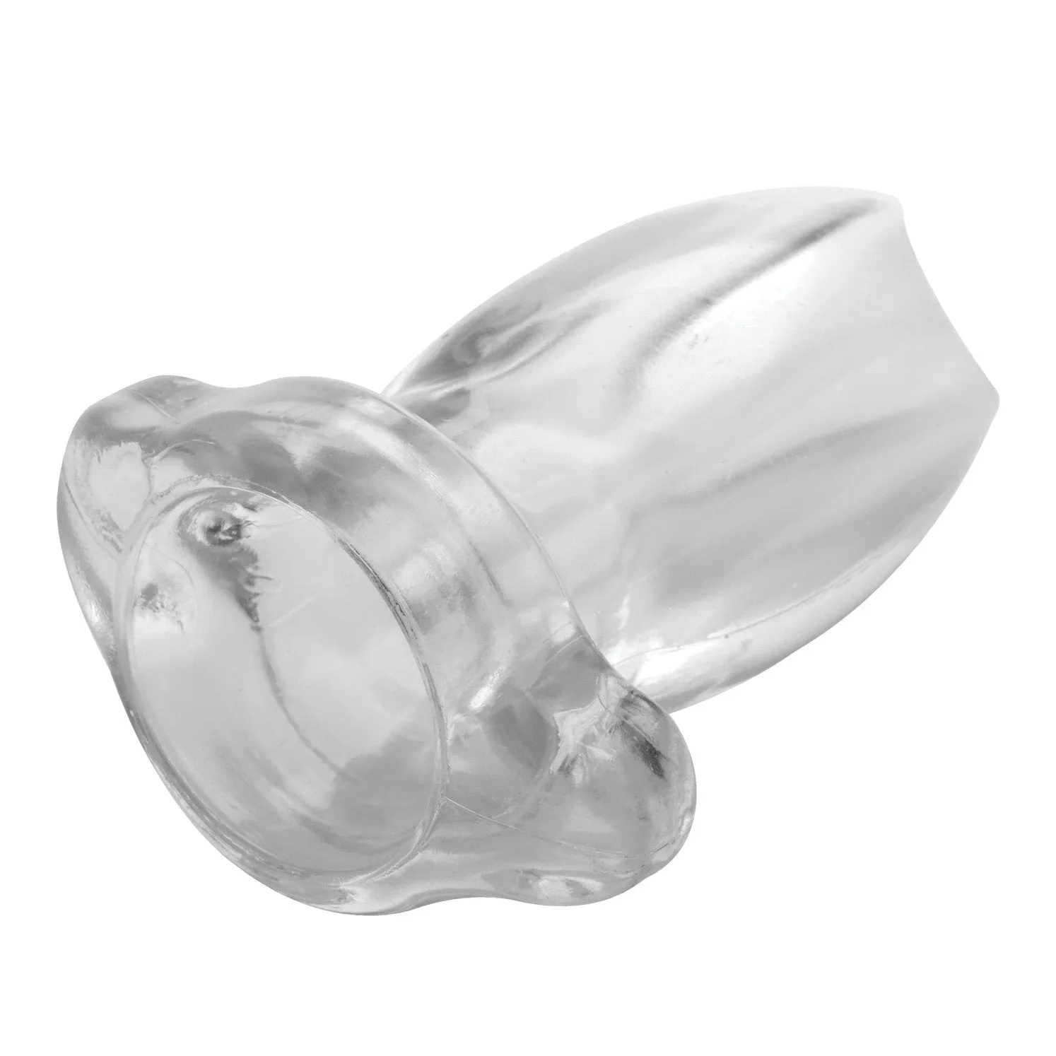 Peephole Clear Hollow Anal Plug