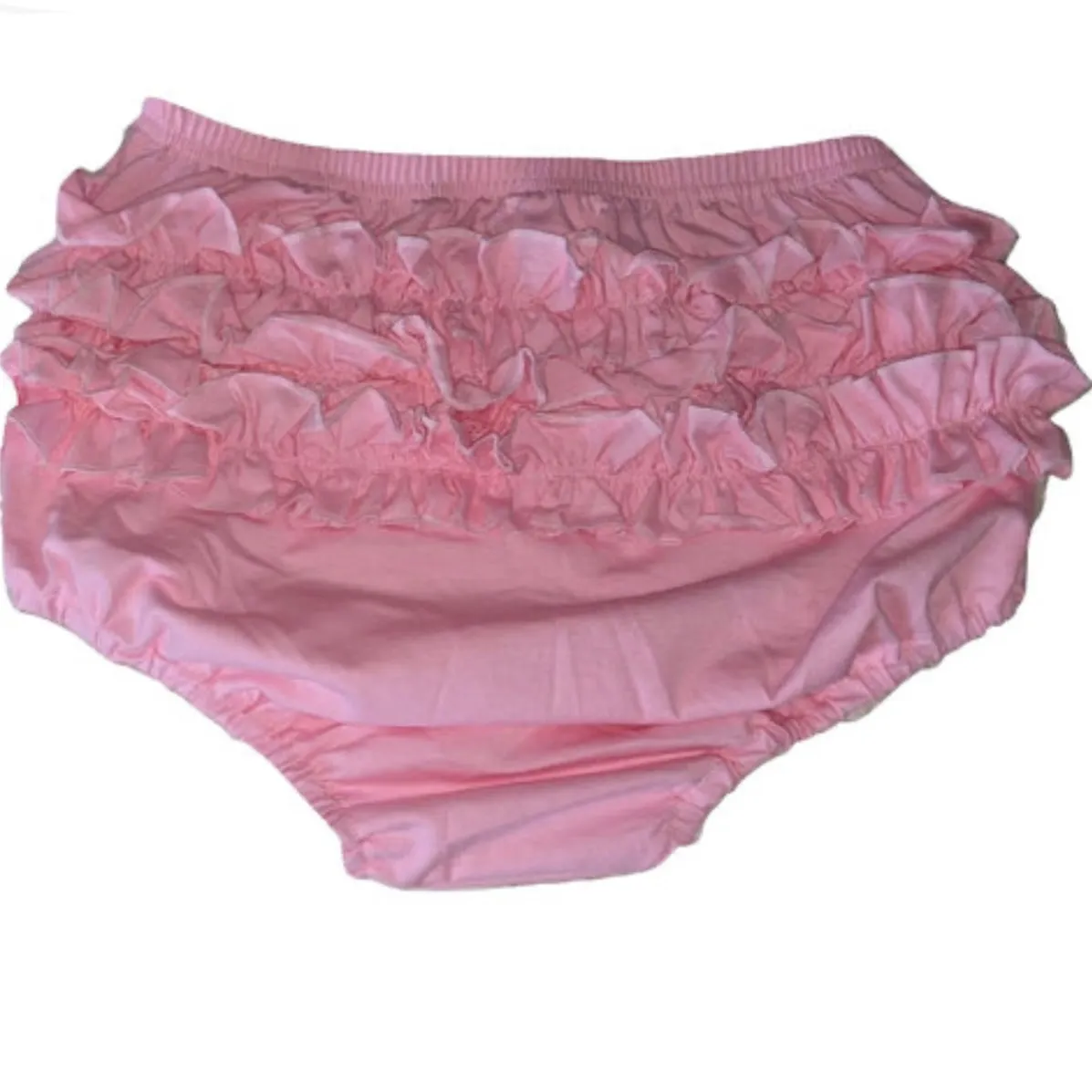 Pink Cotton Ruffle Bloomer Shorts