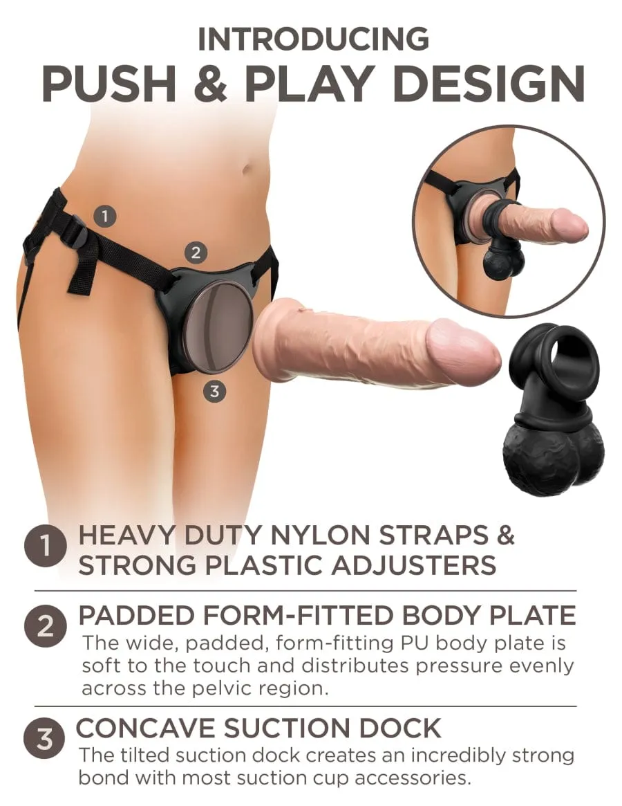 Pipedream King Cock Elite Deluxe Silicone Body Dock Kit