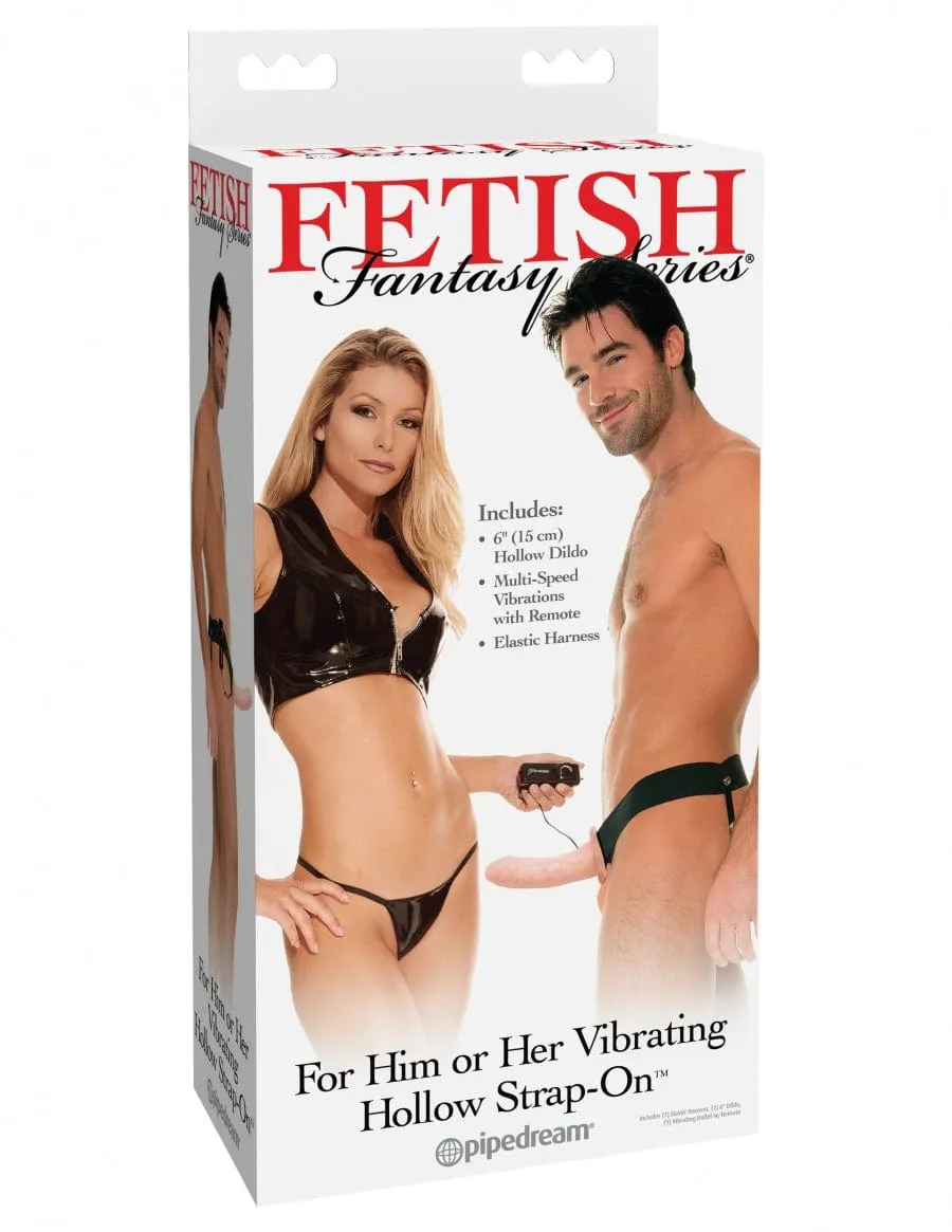Pipedream Products Fetish Fantasy For Him or Her Vibrating Hollow Strap-On