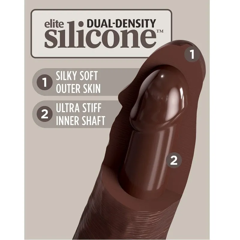 Pipedream Products King Cock Elite 11 Silicone Cock Brown