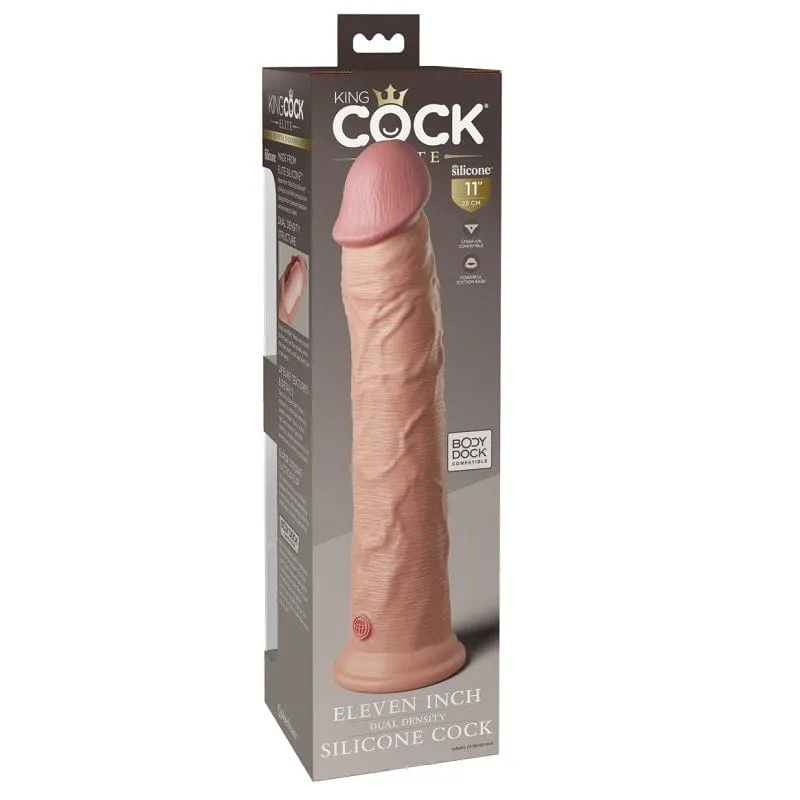 Pipedream Products King Cock Elite 11 Silicone Cock Light