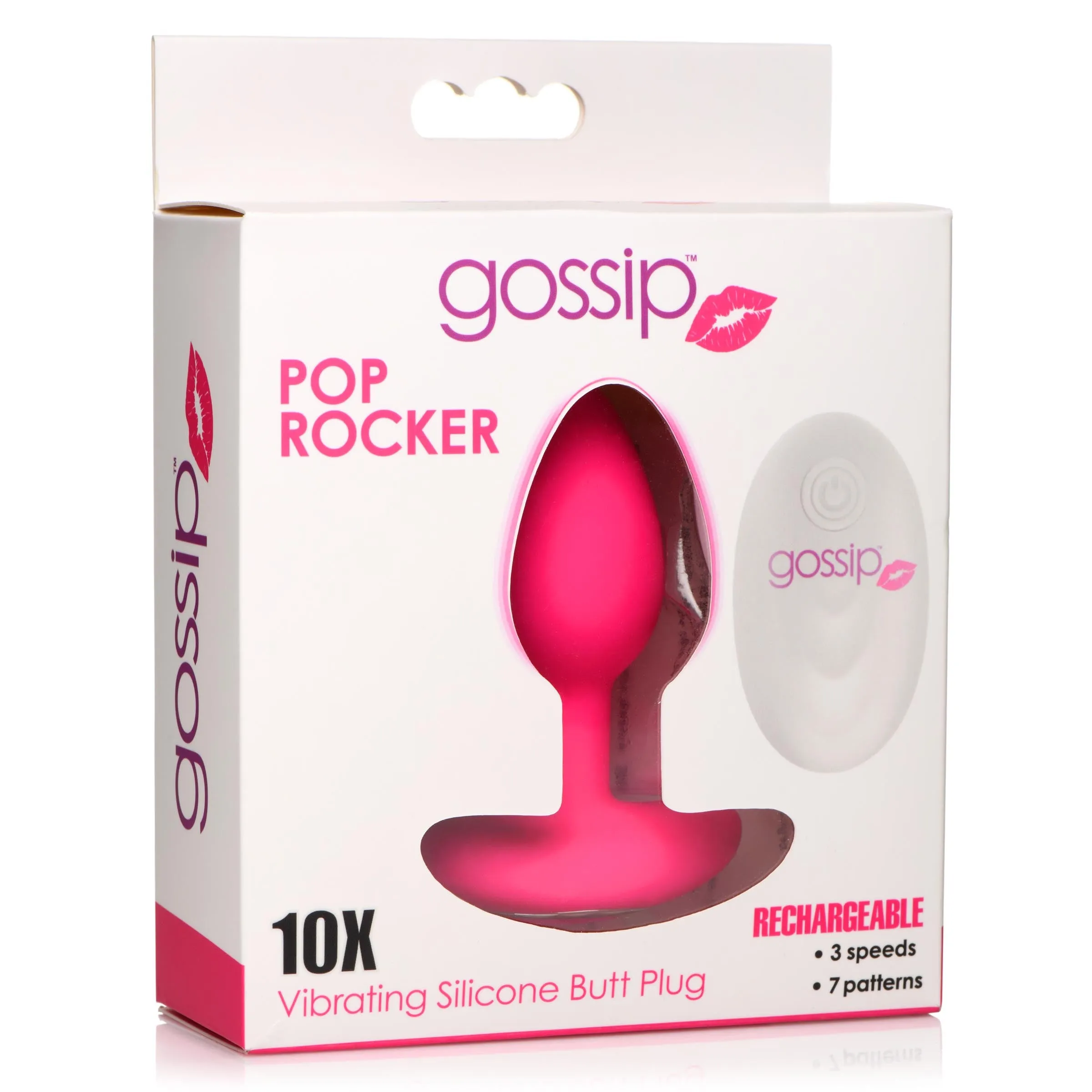 Pop Rocker Vibrating Plug With Remote