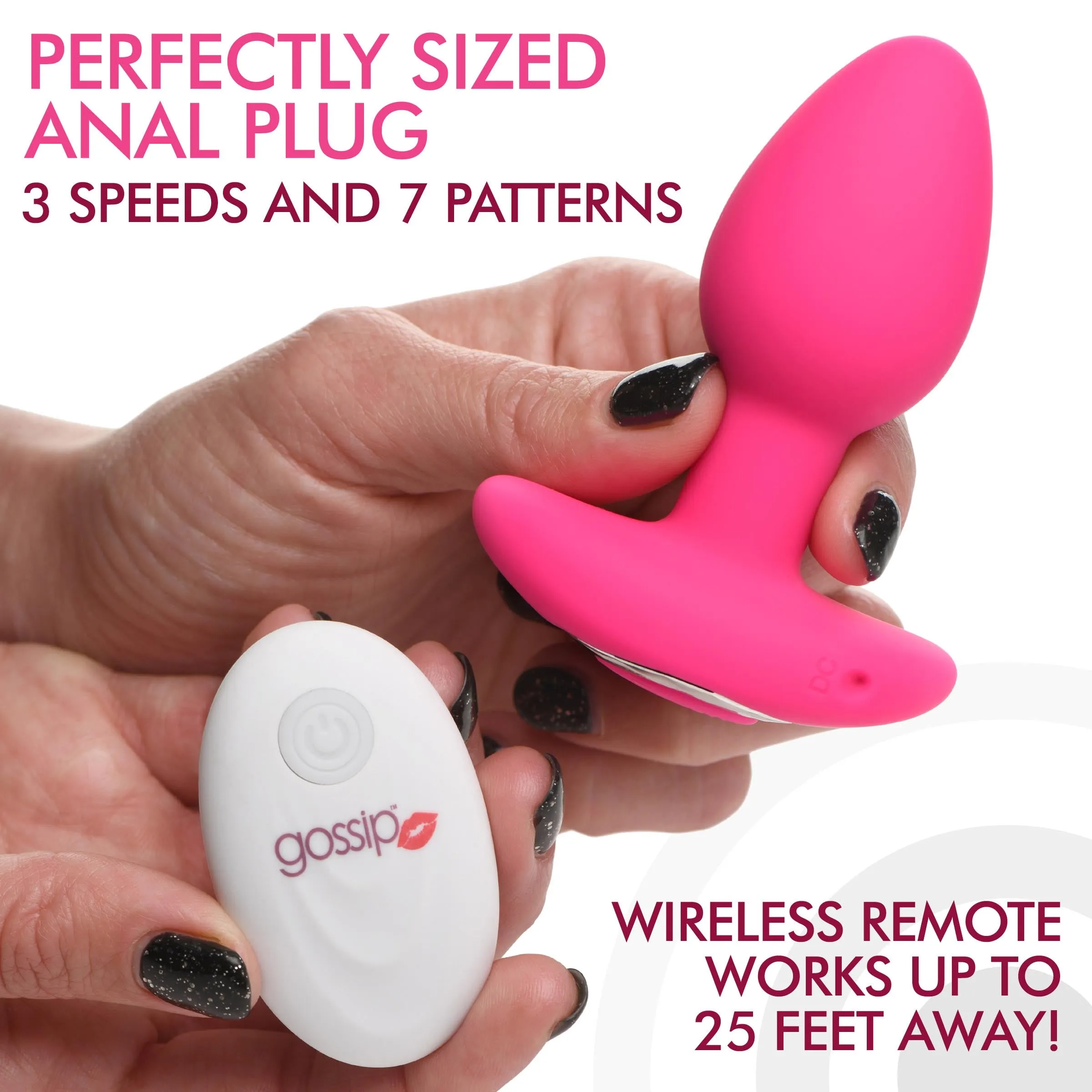 Pop Rocker Vibrating Plug With Remote