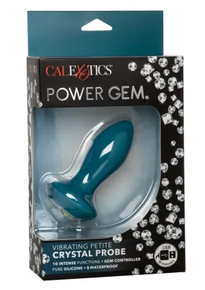 Power Gem Vibe Petite Crystal Probe Blu