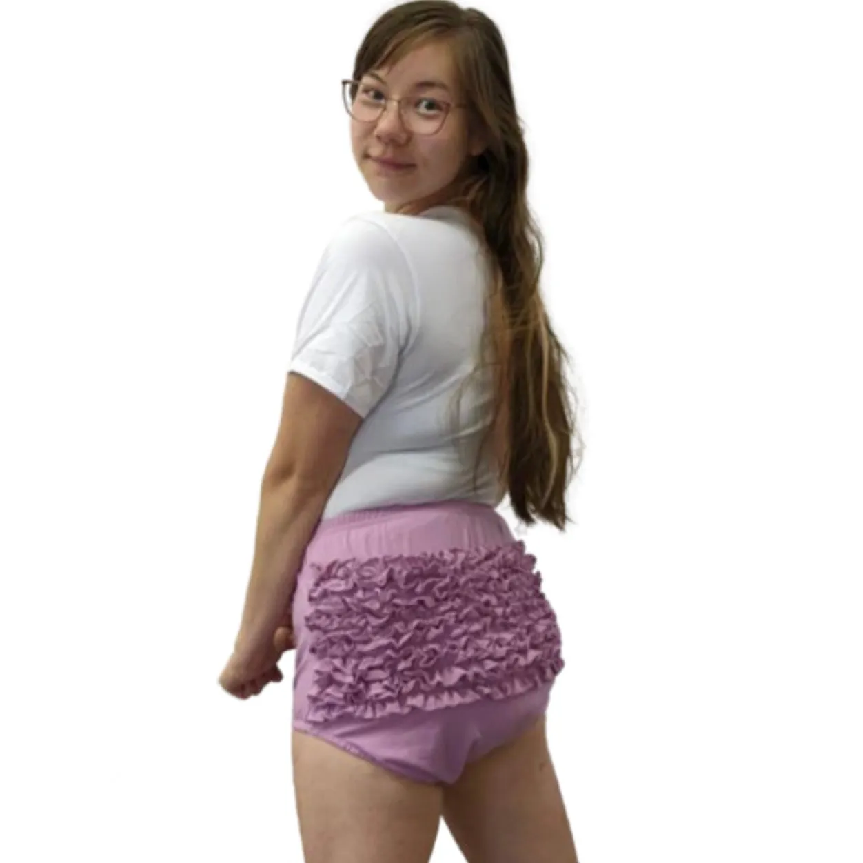 Purple Cotton Bloomer Shorts