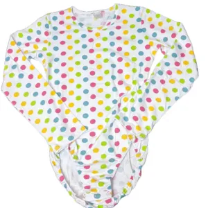 Rainbow Polka Dots Cotton Bodysuit