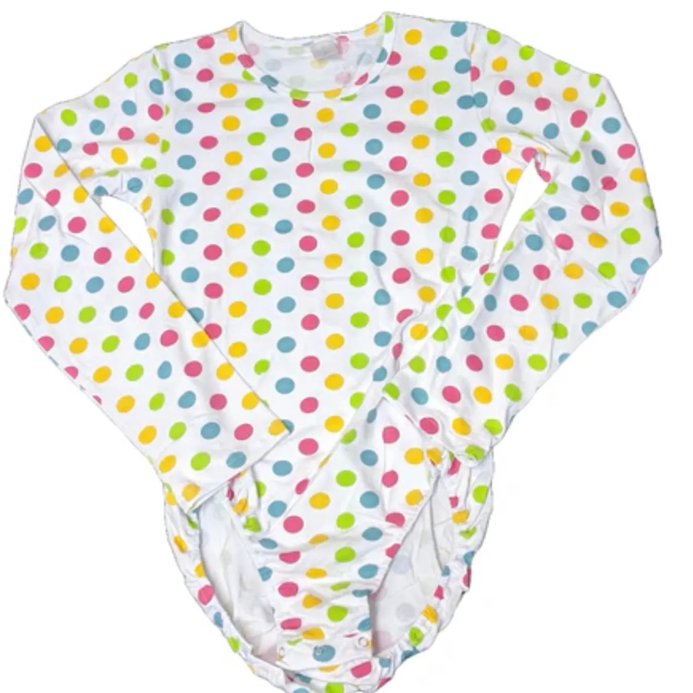 Rainbow Polka Dots Cotton Bodysuit