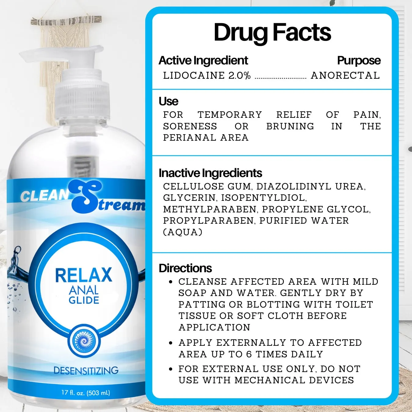 Relax Desensitizing Anal Lube