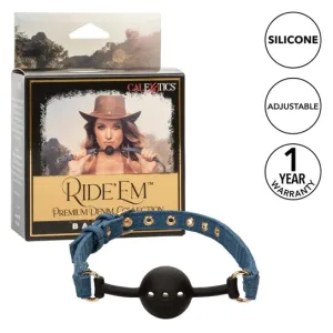 Ride Em™ Denim Ball Gag by Cal Exotics