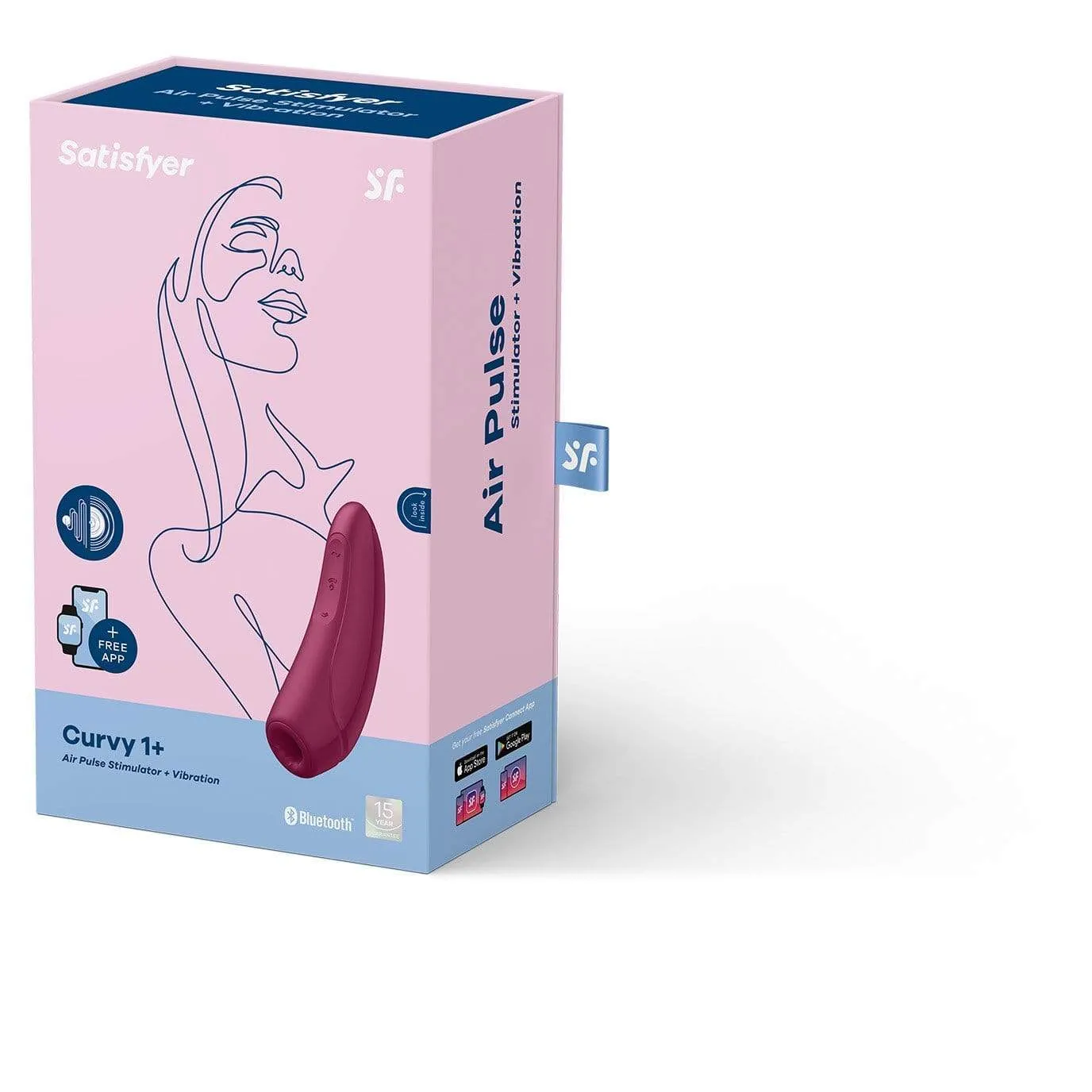 Satisfyer - Curvy 1  App-Controlled Clitoral Air Stimulator Vibrator