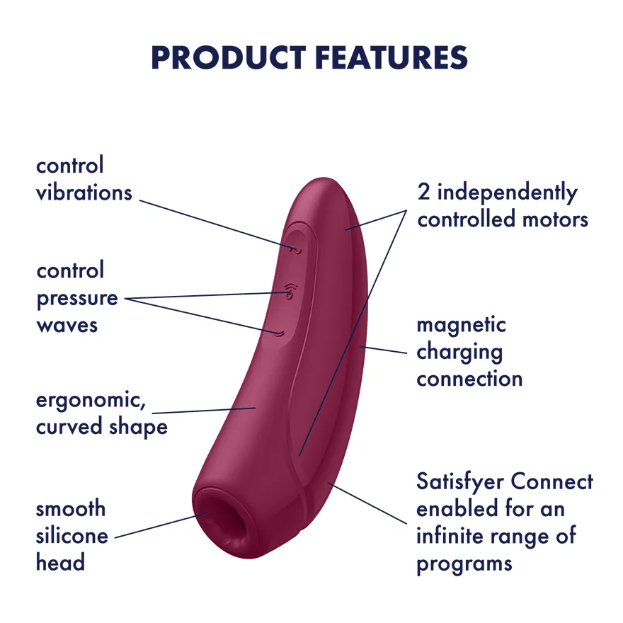 Satisfyer - Curvy 1  App-Controlled Clitoral Air Stimulator Vibrator