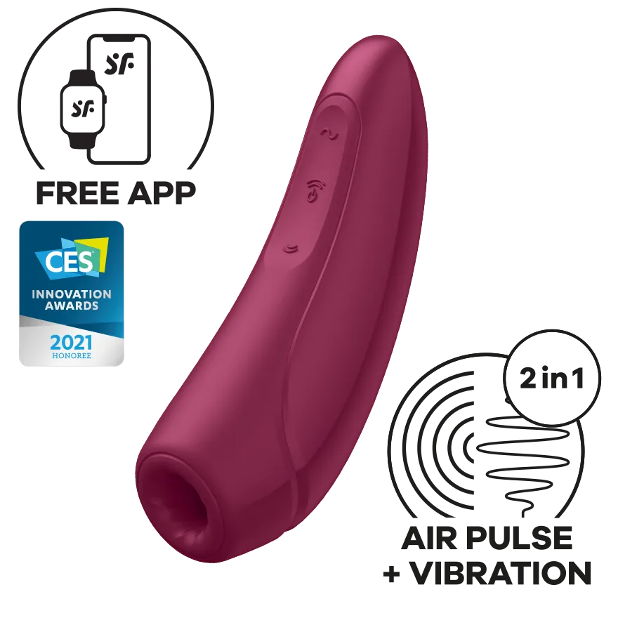 Satisfyer - Curvy 1  App-Controlled Clitoral Air Stimulator Vibrator