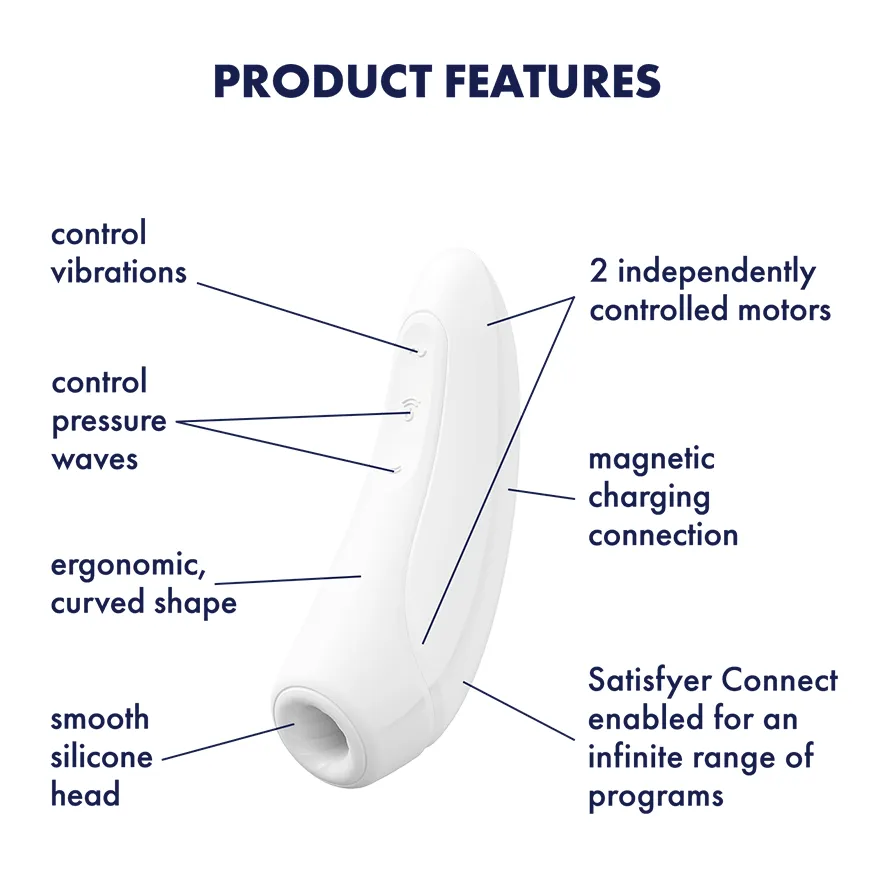 Satisfyer - Curvy 1  App-Controlled Clitoral Air Stimulator Vibrator