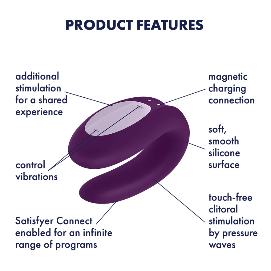 Satisfyer - Double Joy App-Controlled Partner Vibrator