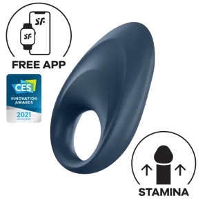 Satisfyer - Mighty One Ring App-Controlled Bluetooth Cock Ring (Blue)
