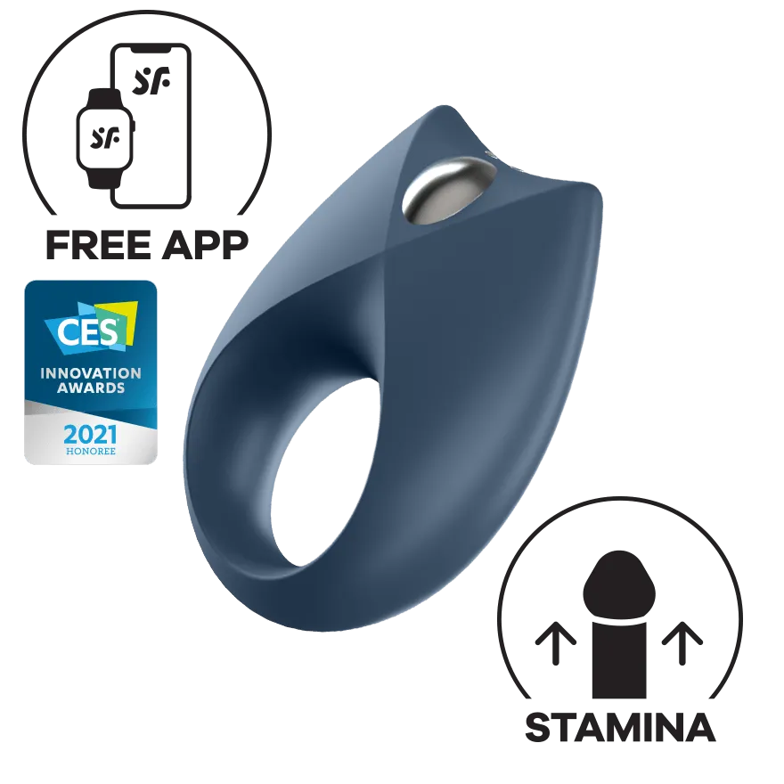 Satisfyer - Royal One Ring App-Controlled Bluetooth Cock Ring (Dark Blue)