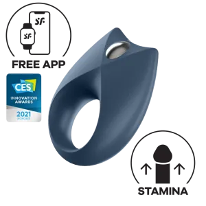 Satisfyer - Royal One Ring App-Controlled Bluetooth Cock Ring (Dark Blue)