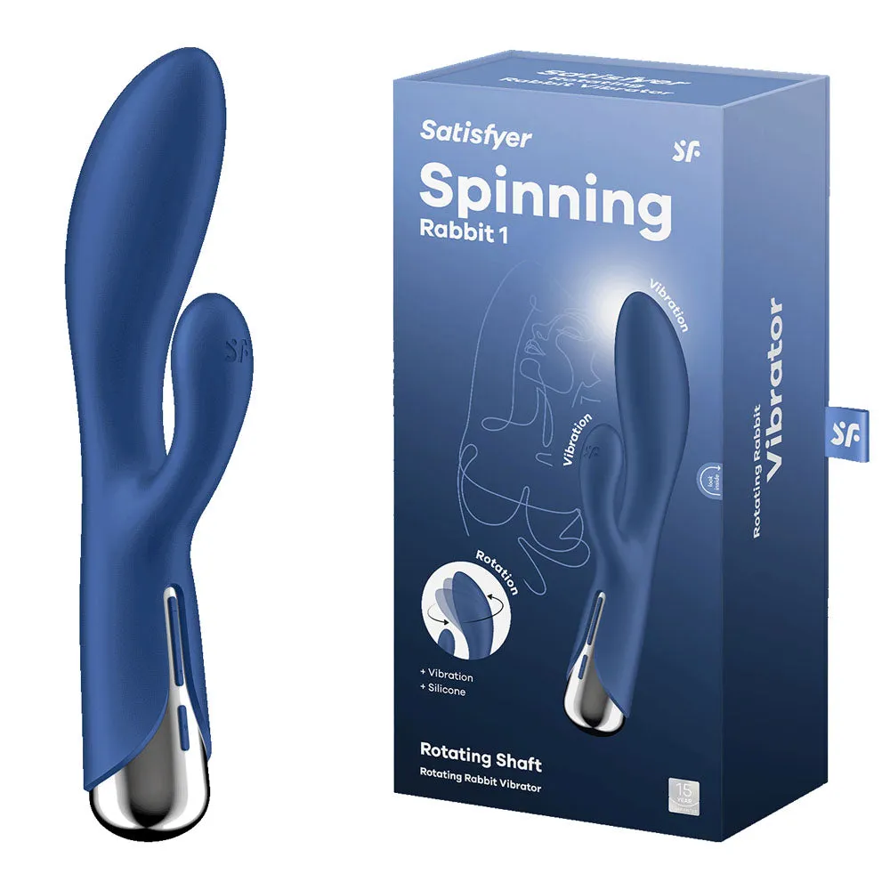 Satisfyer Spinning Rabbit 1 Rotating Vibrator Blue