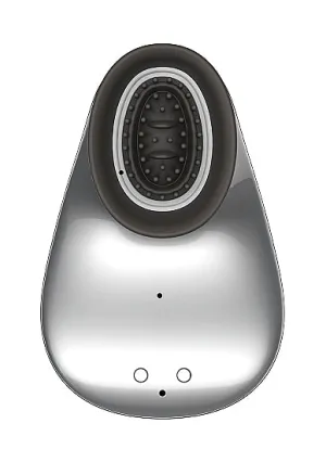 Shots Toys Twitch 1 Hands-Free Suction & Vibration USB Vibrator Silver