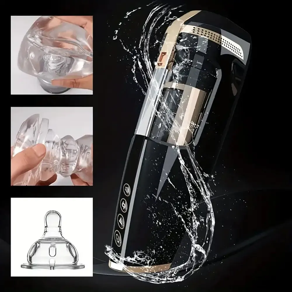 Squeezing High Speed Piston Qi Piston Rotation Stretching Masturbator