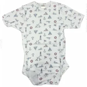 Squishyabdl Cotton Sailboat Bodysuit