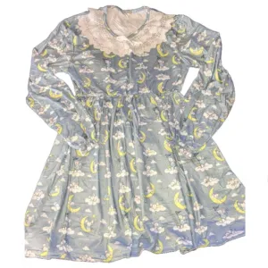 Sweet Dreams Vintage Style Long Sleeve Nightgown Pajamas