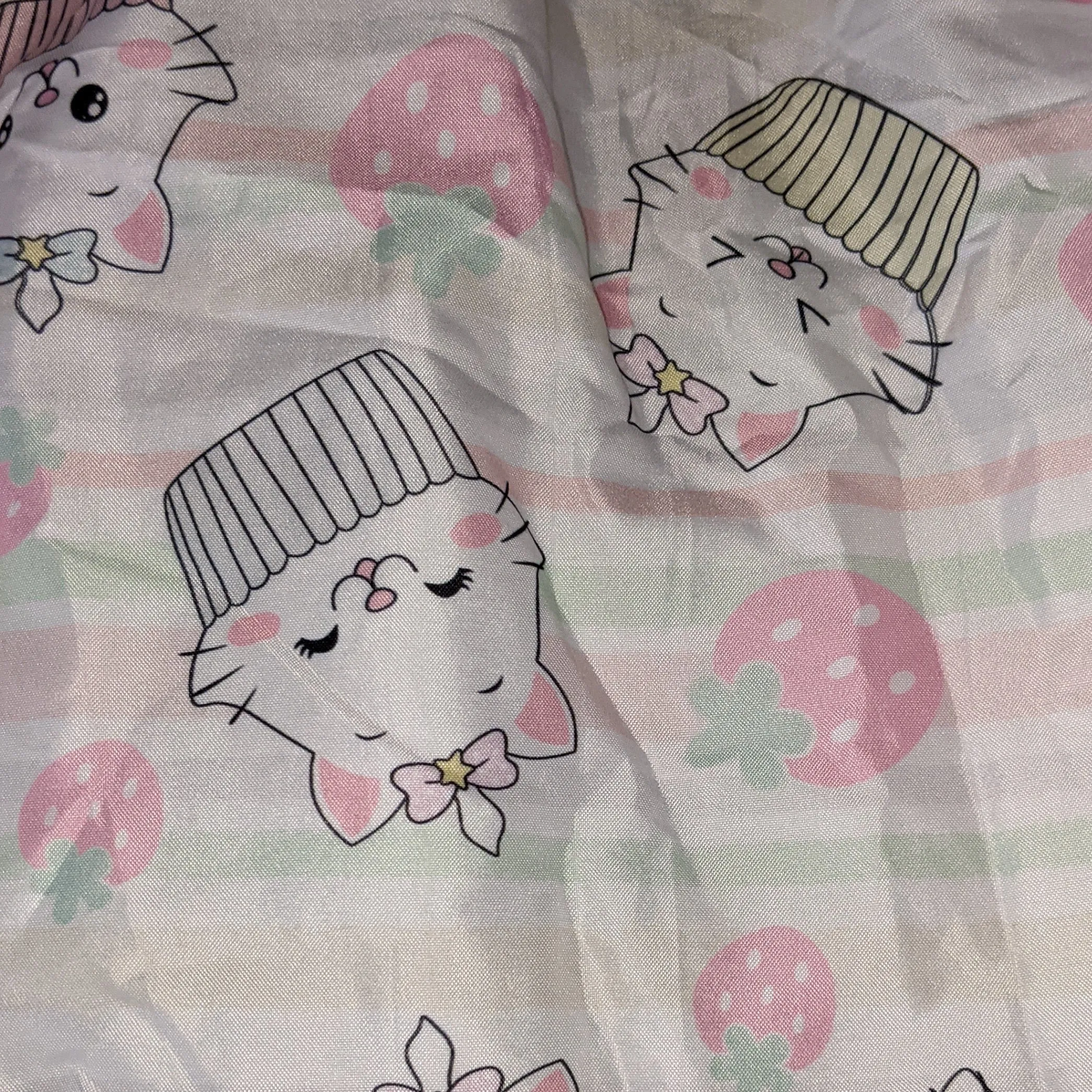 Sweet Kitty Embroidered Baby Doll Dress