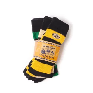TOYS McCOY TMA2116 Border Stripe 3-Pack Sock - Multi