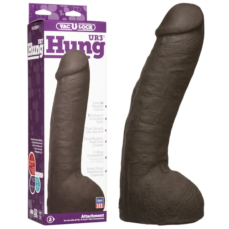 Vac-U-Lock 12 Ultraskyn Hung Dong - Brown