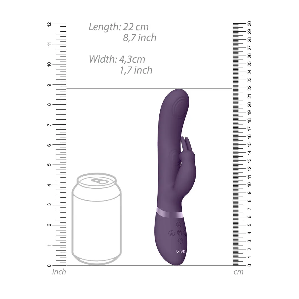 Vive May Dual Pulse-wave & Vibrating C-spot & G-spot Rabbit  Purple