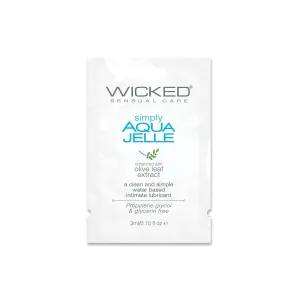 Wicked - Simply Aqua Jelle Water Based Lubricant Sachet 3ml