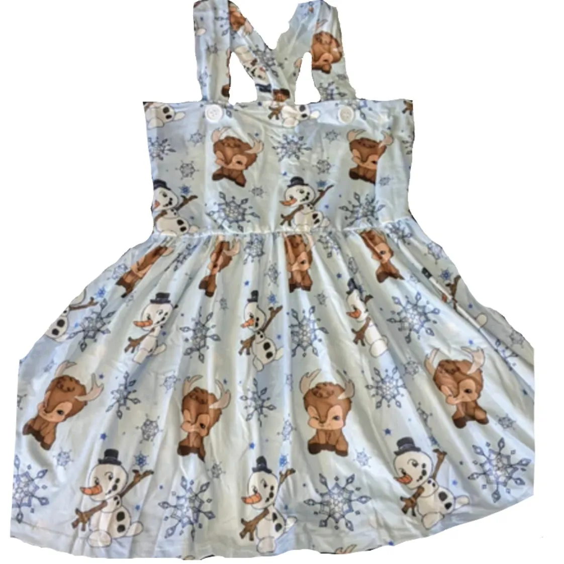Winter Wonderland Suspender Skirt Dress