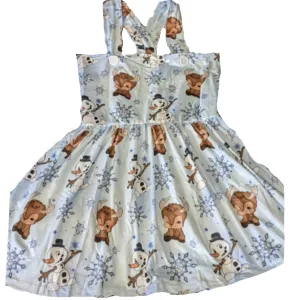 Winter Wonderland Suspender Skirt Dress
