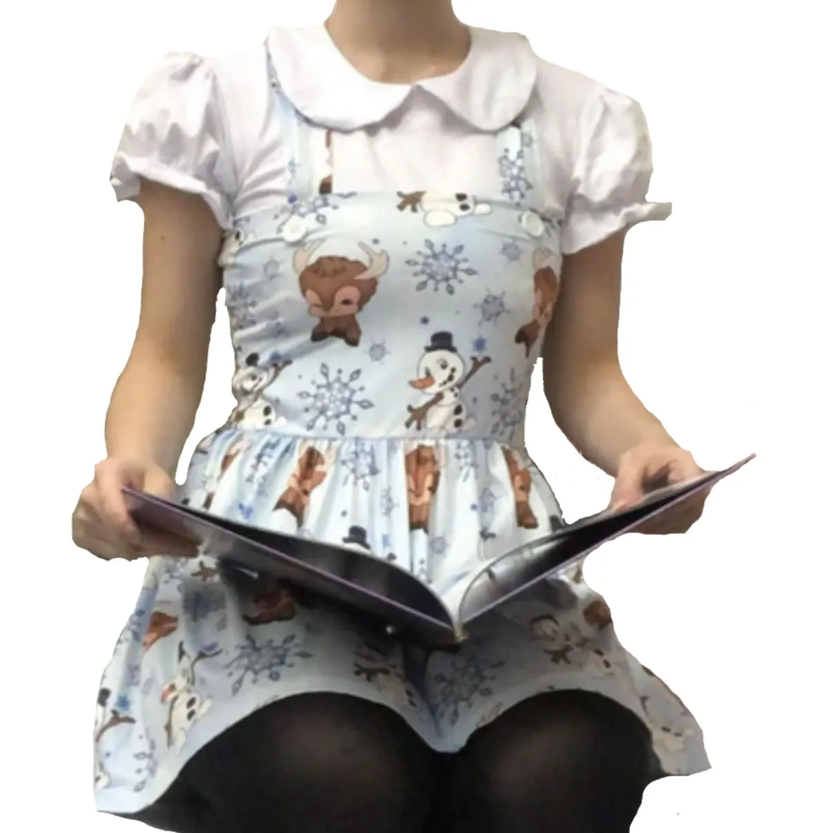 Winter Wonderland Suspender Skirt Dress