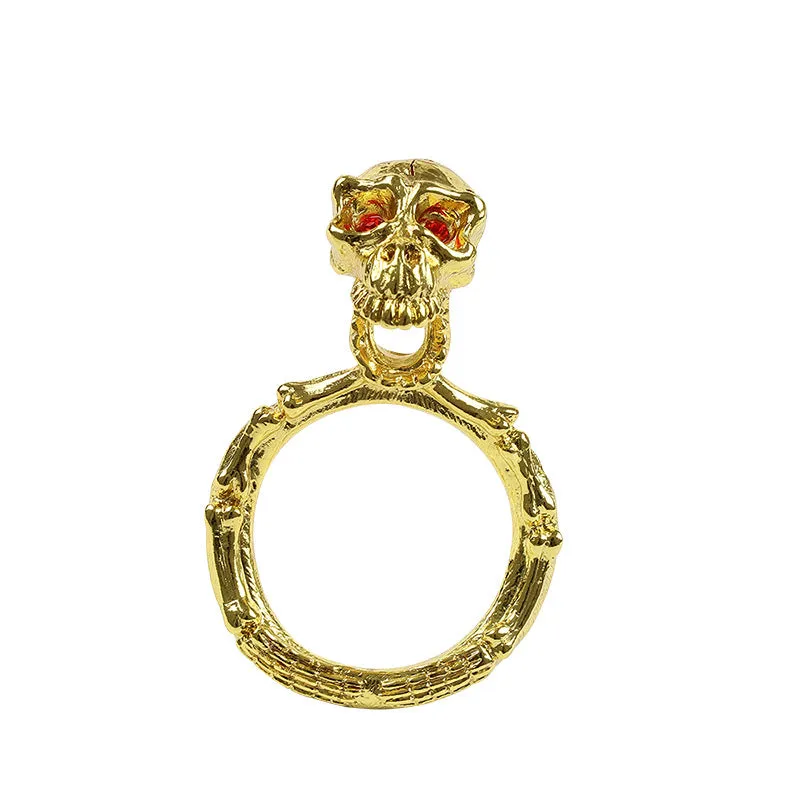 Zinc Alloy Skeleton Seminal Lock Ring Scrotal Penis