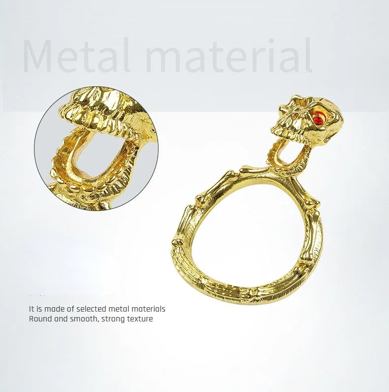 Zinc Alloy Skeleton Seminal Lock Ring Scrotal Penis
